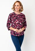 Fransa Seen Printed Long Sleeve Top, Pink image