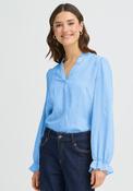 Fransa Valma V-Neck Blouse, Blue image