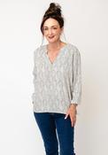 Frequent Adney Dalmatian V Neck Blouse, White image