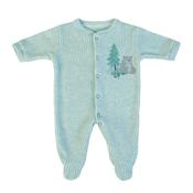FS Baby Boy Long Sleeve Knit Babygrow, Green