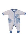 FS Baby Boy Dino Quilted Babygrow, Grey image