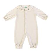 FS Baby Girl Glitter Knit Long Sleeve Babygrow, Gold