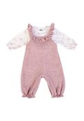 FS Baby Girl Knit Romper and Top Set, Pink image