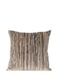 Fullshire Cut Velvet Stripe Cushion 43x43cm, Cloud Multi image