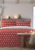 Fusion Geo Robin Printed Duvet Cover Set, Red image