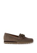 Gabor Leather Chain Link Loafers, Taupe image