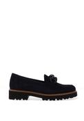 Gabor Suede Leather Loafers, Navy image