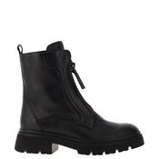Gabor Leather Zip Front High Ankle Boots, Black image