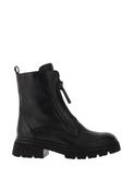 Gabor Leather Zip Front High Ankle Boots, Black image
