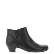 Gabor Leather Zip Ankle Boot, Black