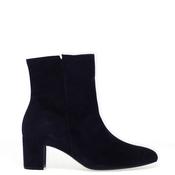 Gabor Suede Leather Block Heeled Boots, Navy image