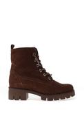 Gabor Suede Leather Diamante Rope Lace Military Boots, Brown image