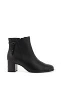 Gabor Leather Platform Ankle Boots, Black image
