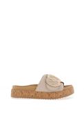 Gabor Leather Chunky Mule Sandals, Taupe image