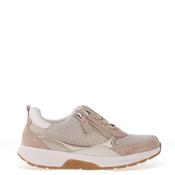 Gabor Rolling Soft Leather Printed Side Zip Trainers, Beige image