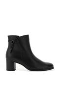 Gabor Leather Tassel Block Heel Ankle Boots, Black image