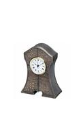 Genesis Classic Alligator Skin Effect Clock, Brown image