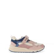 Geox Girls Rooner Mesh Single Strap Trainers, Rose &amp; Avio