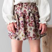 Mayoral Mini Girl Layered Floral Skirt, Red image