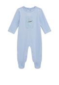Guess Baby Boy Teddy Logo Babygrow, Blue image