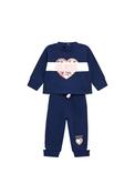 Guess Baby Girl Floral Heart Two Piece Set, Navy image