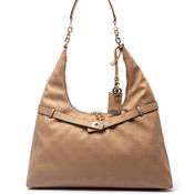 Guess Ella Logo Medium Satchel Bag, Beige image