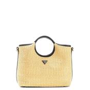 Guess Kirsten Woven Small Grab Bag, Beige
