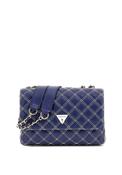 Guess Cruise Vibe Quilted Convertible Crossbody Bag, Navy &amp; White image