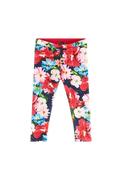 Guess Girl Reversible Floral Print Legging, Red Multi image