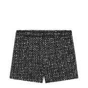 Guess Older Girl Tweed Shorts, Black