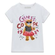 Guess Girl Cool Teddy Short Sleeve Tee, White image
