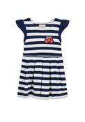 Guess Girl Stripe Cap Sleeve Dress, Navy image