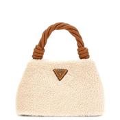 Guess Shadia Faux Fur Mini Handbag, Natural
