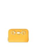 Guess Janie SLG Zip Around Wallet, Mustard Yellow image