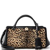 Guess Audrey Small Satchel Bag, Leopard Print image