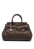 Guess Blake Large Satchel Bag, Brown image