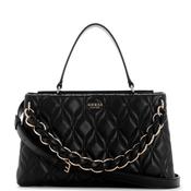 Guess Maxine Small Quilted Satchel Bag, Black image