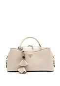 Guess Danielle Small Girlfriend Satchel Bag, Cream image
