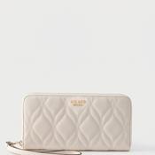 Guess Maxine SLG Large Zip Around Wallet, Off White