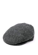 Hanna Hats Vintage Fleck Tweed Cap, Charcoal Grey image