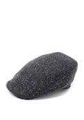 Hanna Hats Vintage Fleck Tweed Cap, Dark Blue Multi image