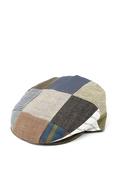 Hanna Hats Donegal Touring Patchwork Linen Cap, Multi image