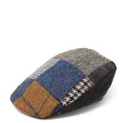 Hanna Hats Donegal Touring Patchwork Tweed Cap, Multi