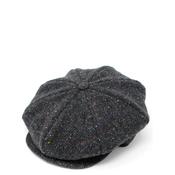 Hanna Hats Eight Piece Fleck Tweed Cap, Grey