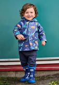 Hatley Baby Boy Dino Hooded Rain Jacket, Navy image