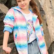 Hatley Girls Glitter Star Print Jacket, Multi image