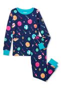Hatley Mini Kids Interstellar Cotton Pyjama Set, Patriot Blue image