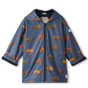 Hatley Mini Boy Tractors Waterproof Rain Jacket, Navy