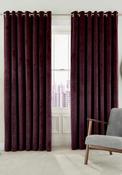 Helena Springfield Ready Made Escala Lined Eyelet Curtains, Mulberry image