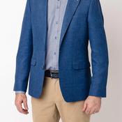 Herbie Frogg Mayfair Linen Blend Blazer, Dark Blue Melange